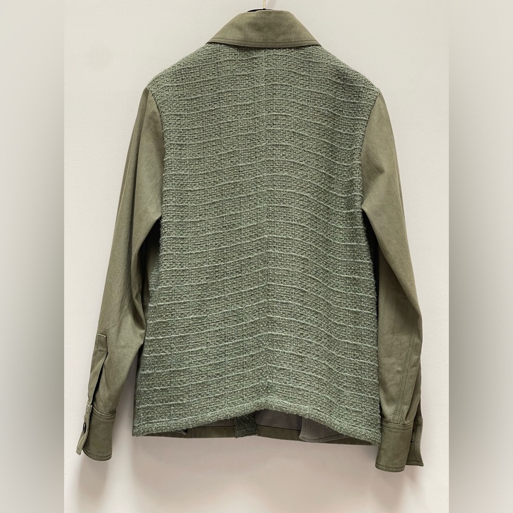 Chanel Military Denim Tweed Utility Jacket 36 - Picture 2 of 5
